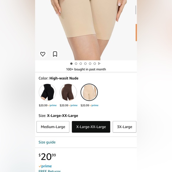 NEW HIGH WAISTED SHORT BODY SHAPER, XL/XXL - Picture 2 of 16